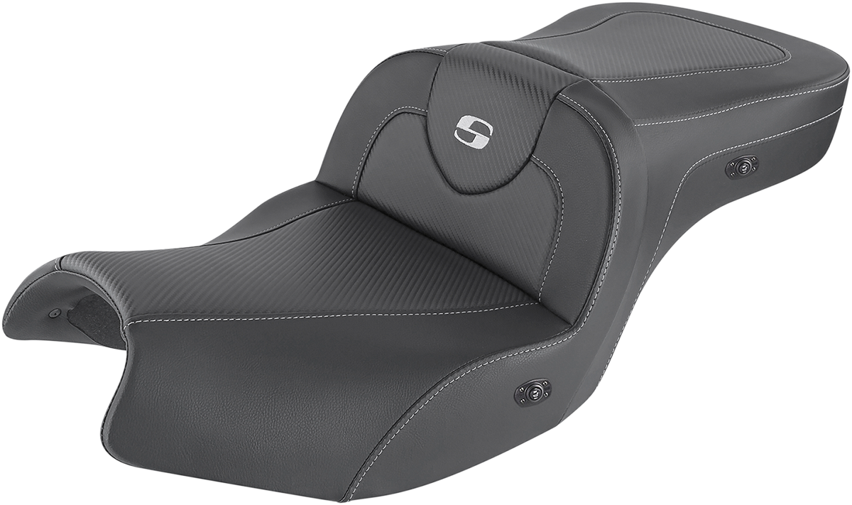 Saddlemen Heated Roadsofa™ Carbon Fiber Seat - Without Backrest - Black - Indian '20-'24