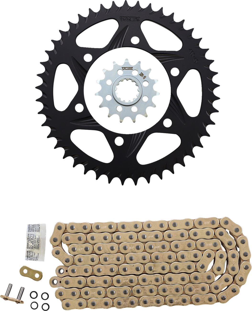 Vortex Chain And Sprocket Kit - HFRA - Gold - Yamaha FZ/MT-10