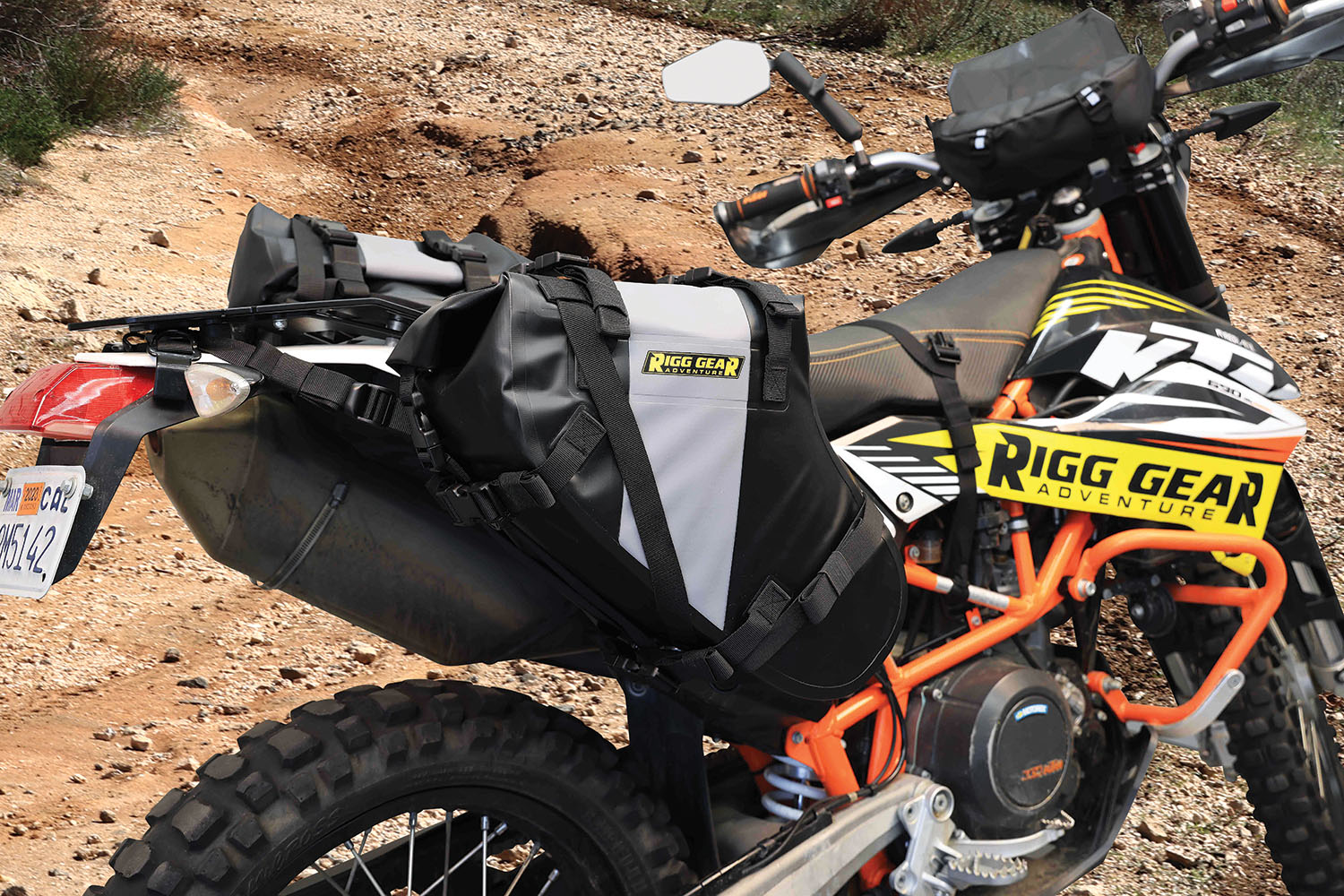 Nelson RIGG Hurricane Dual Sport Saddlebags - Black/Gray