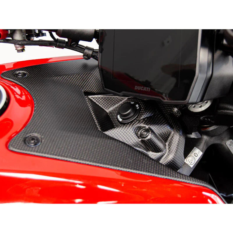 Ducabike DBK Carbon Fiber Ignition Key Lock Cover For Ducati Diavel V4