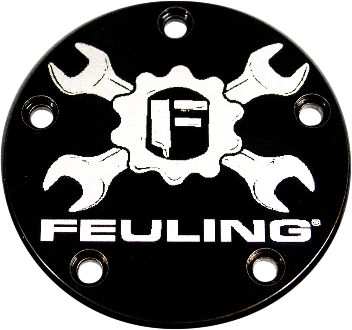 Feuling Parts Point Cover - 5 Hole - Black - Twin Cam
