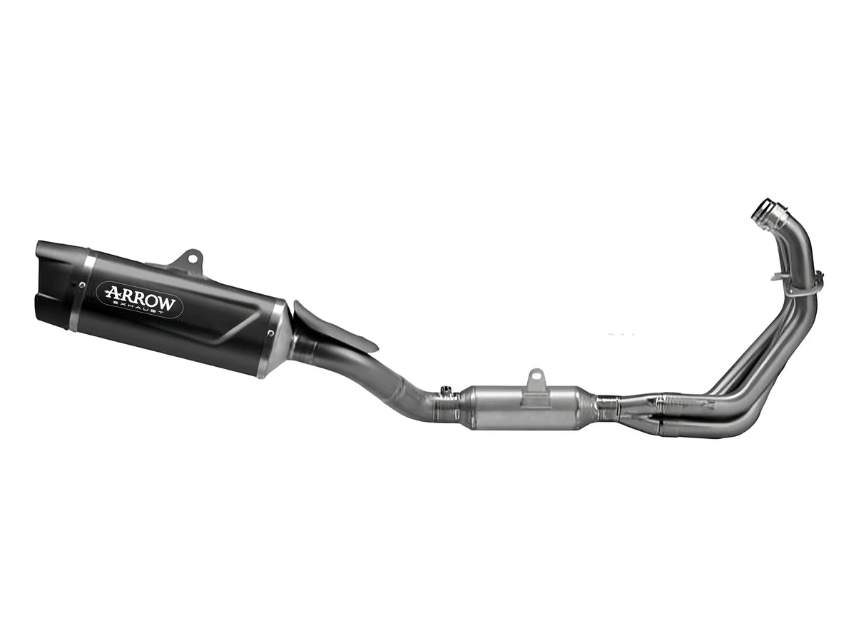 71089AKN Full System Racing With Indy Race Evo Aluminium Dark Slip Ons