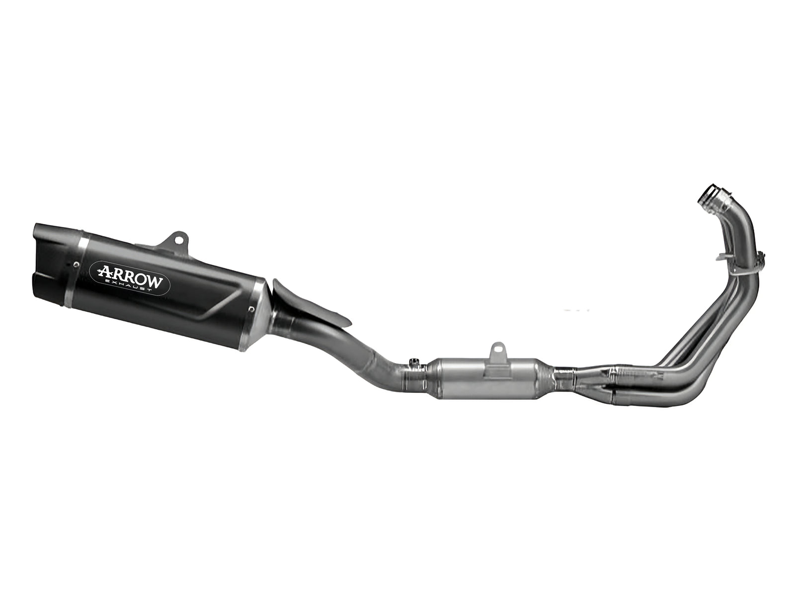 71089AKN Full System Racing With Indy Race Evo Aluminium Dark Slip Ons