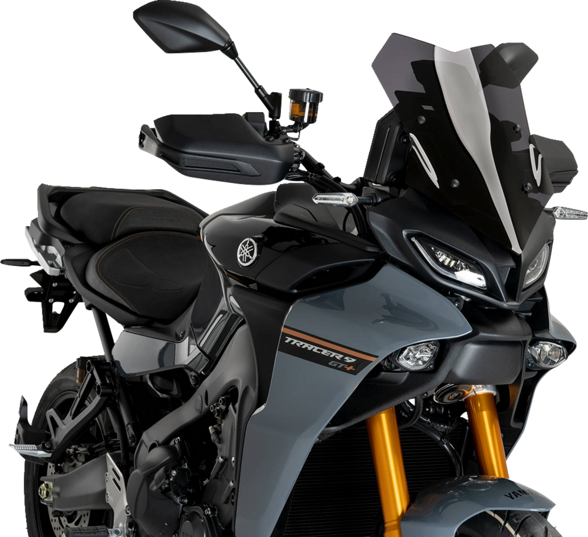 PUIG HI-Tech Parts Sport Windscreen - Dark Smoke - Yamaha