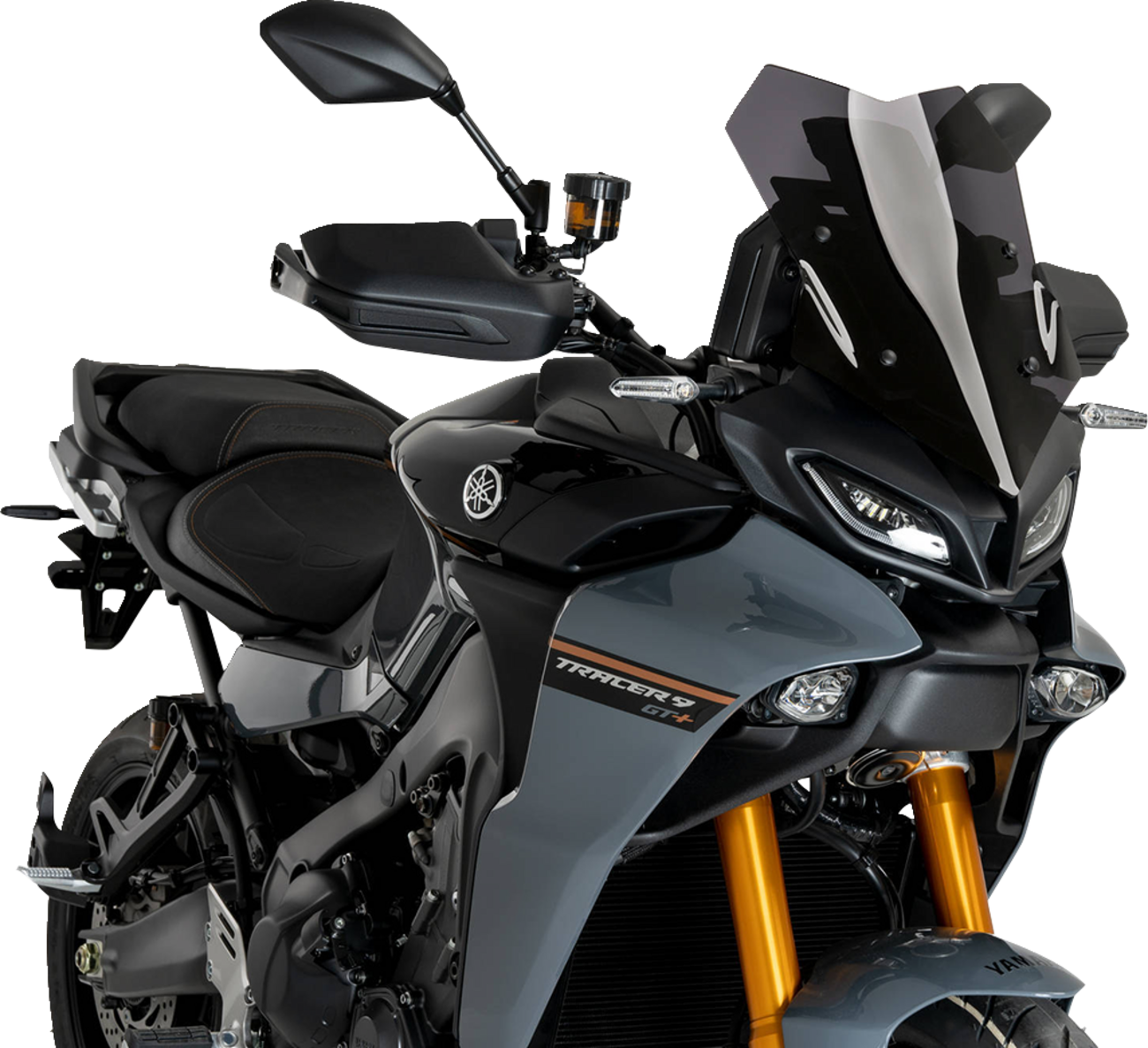 PUIG HI-Tech Parts Sport Windscreen - Dark Smoke - Yamaha