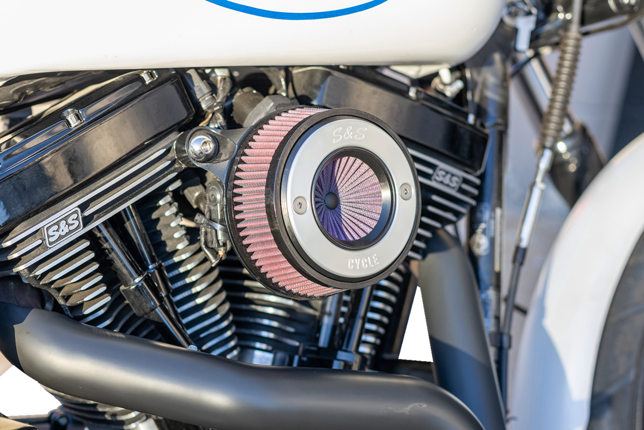 S&S Cycle Air Stinger Stealth Air Cleaner Kit - Black Chrome Ring
