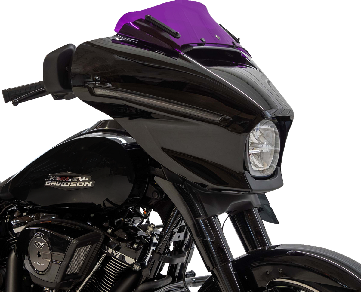 Klock Werks Kolor Flare® Windshield - 6-1/2" - Purple - '23-'25 FLHX