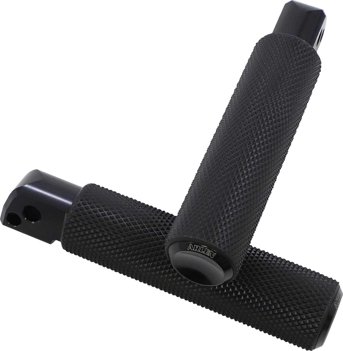 Arlen NESS Passenger Knurled Foot Pegs - Black - FL/FX '18-'25