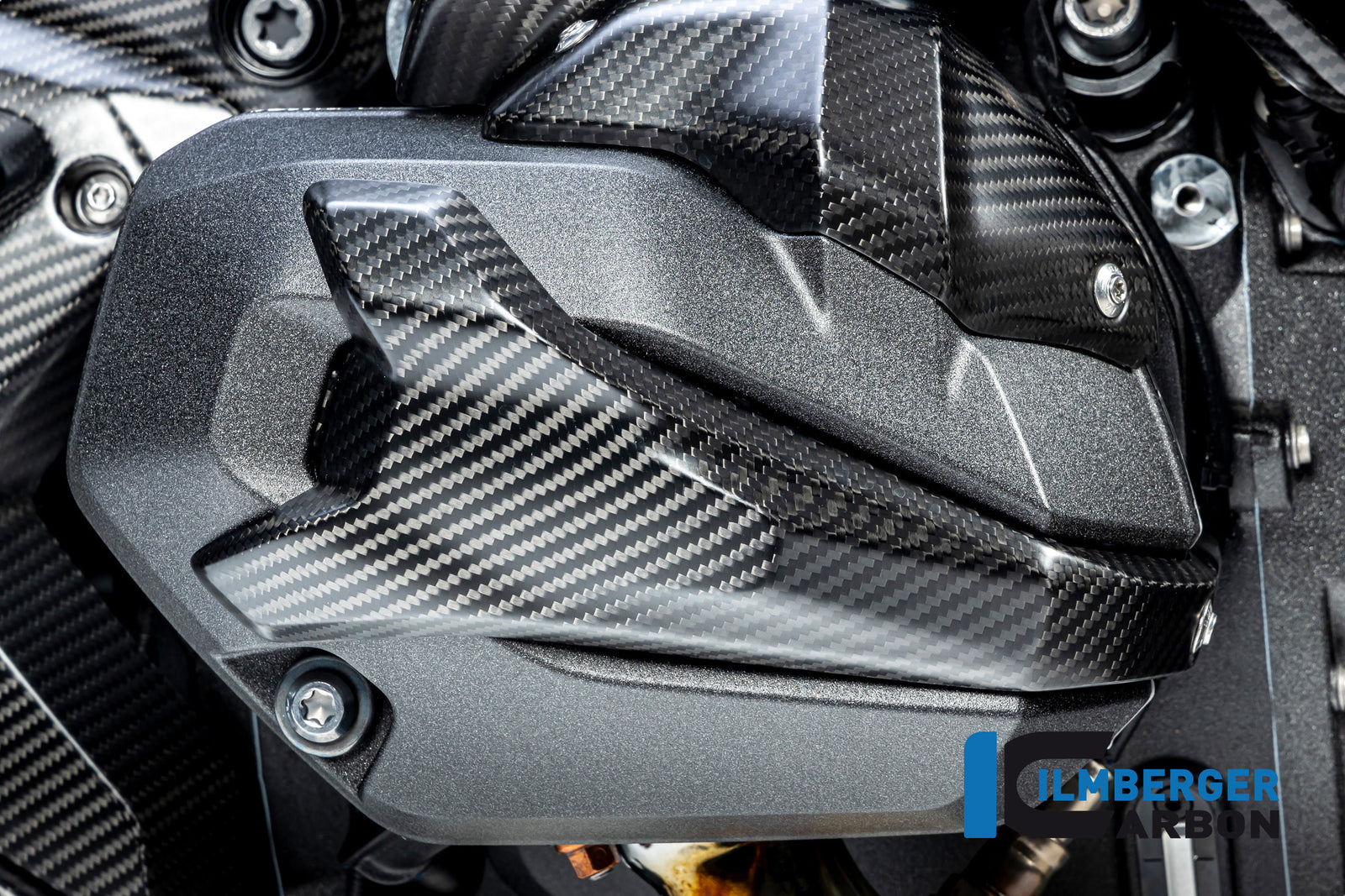 Ilmberger Carbon Spark Plug Access Cover Right BMW R 1300 GS - Matte / Twill