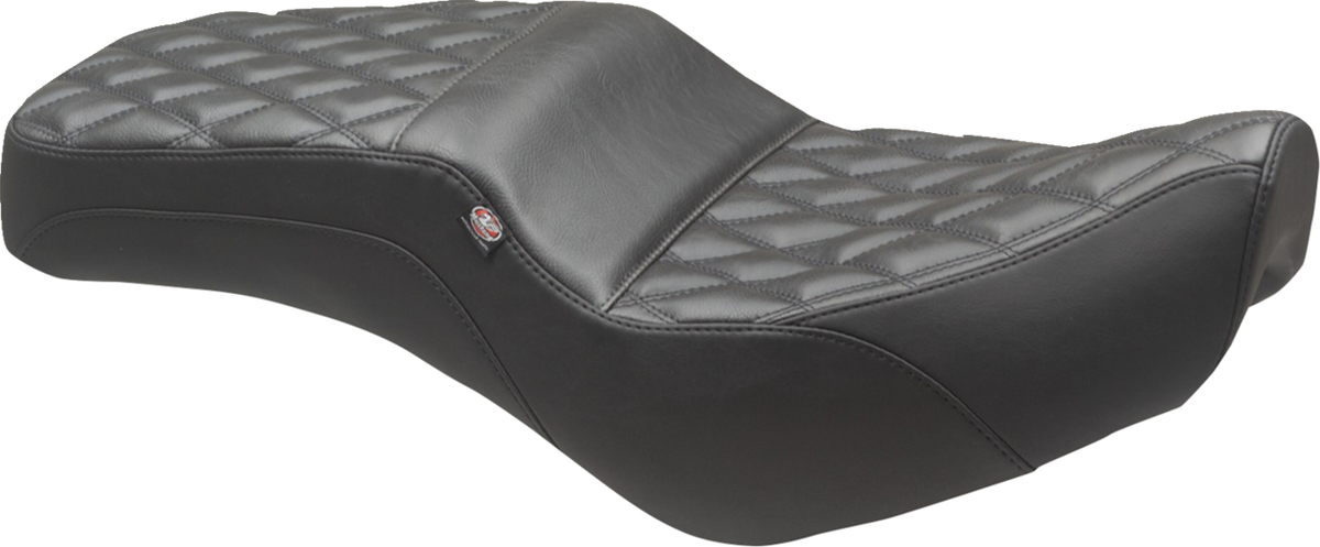 Mustang Squareback Seat - Black - Double Diamond - Rebel 300/500 '17-'23