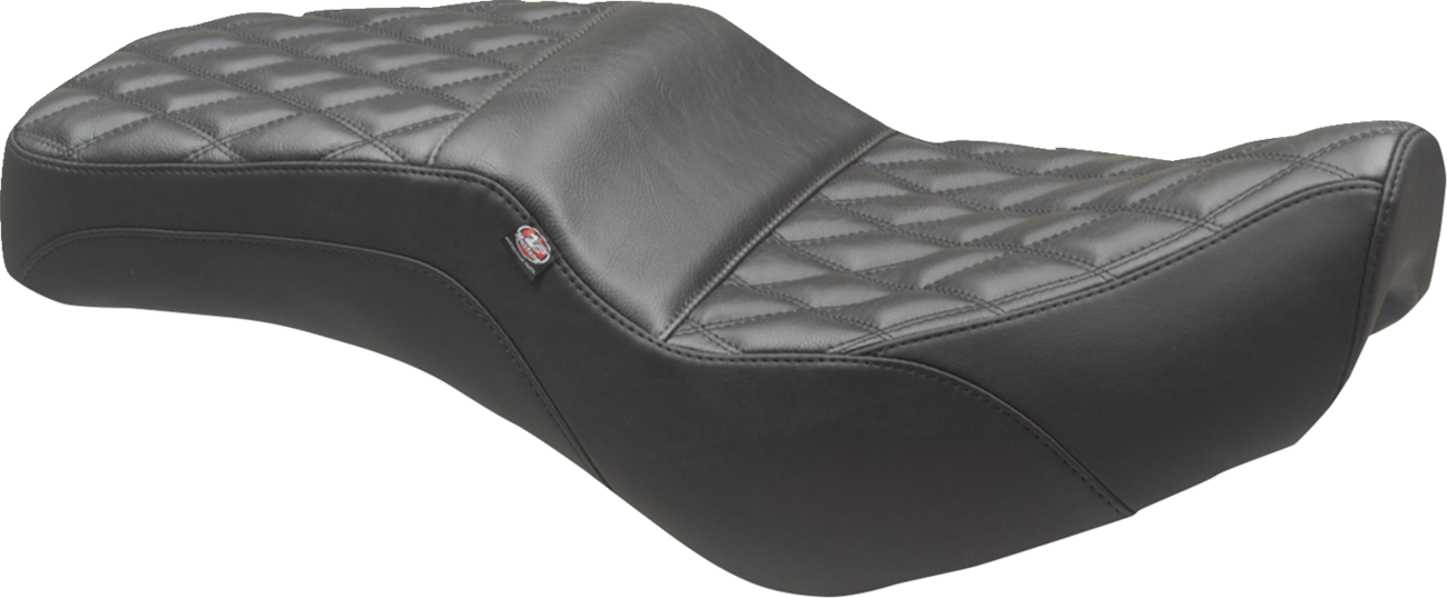 Mustang Squareback Seat - Black - Double Diamond - Rebel 300/500 '17-'23
