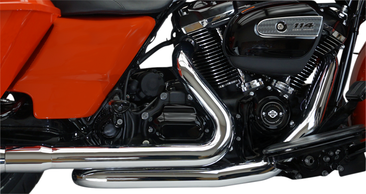 Khrome Werks Aggressor 2-Into-2 Crossover Headers - Chrome - M8