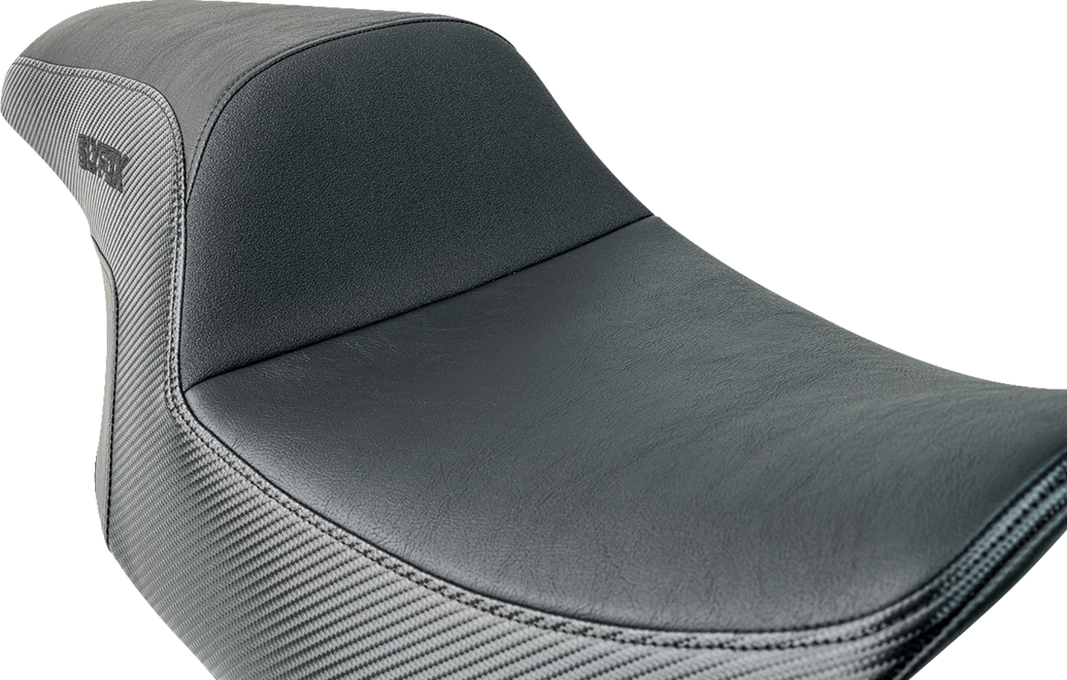 Slyfox Drifter Tour Seat - Vinyl W/ Slipstop - Black Logo - FL '23-'24