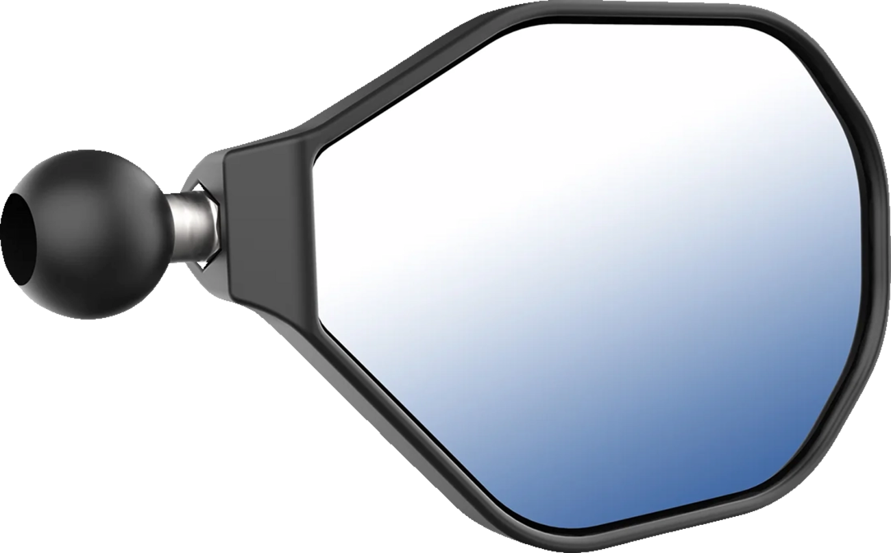 RAM Mounts Tough-Mirror™ - Side View - Oval - Black - Right With Ball