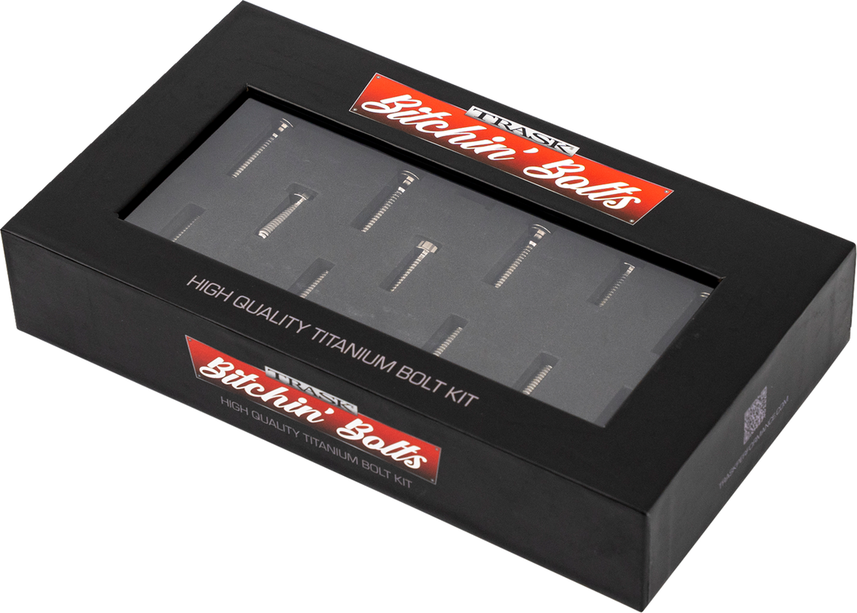 Trask Bitchin' Bolts Hardware Kit - Titanium - M8 - Cam Cover