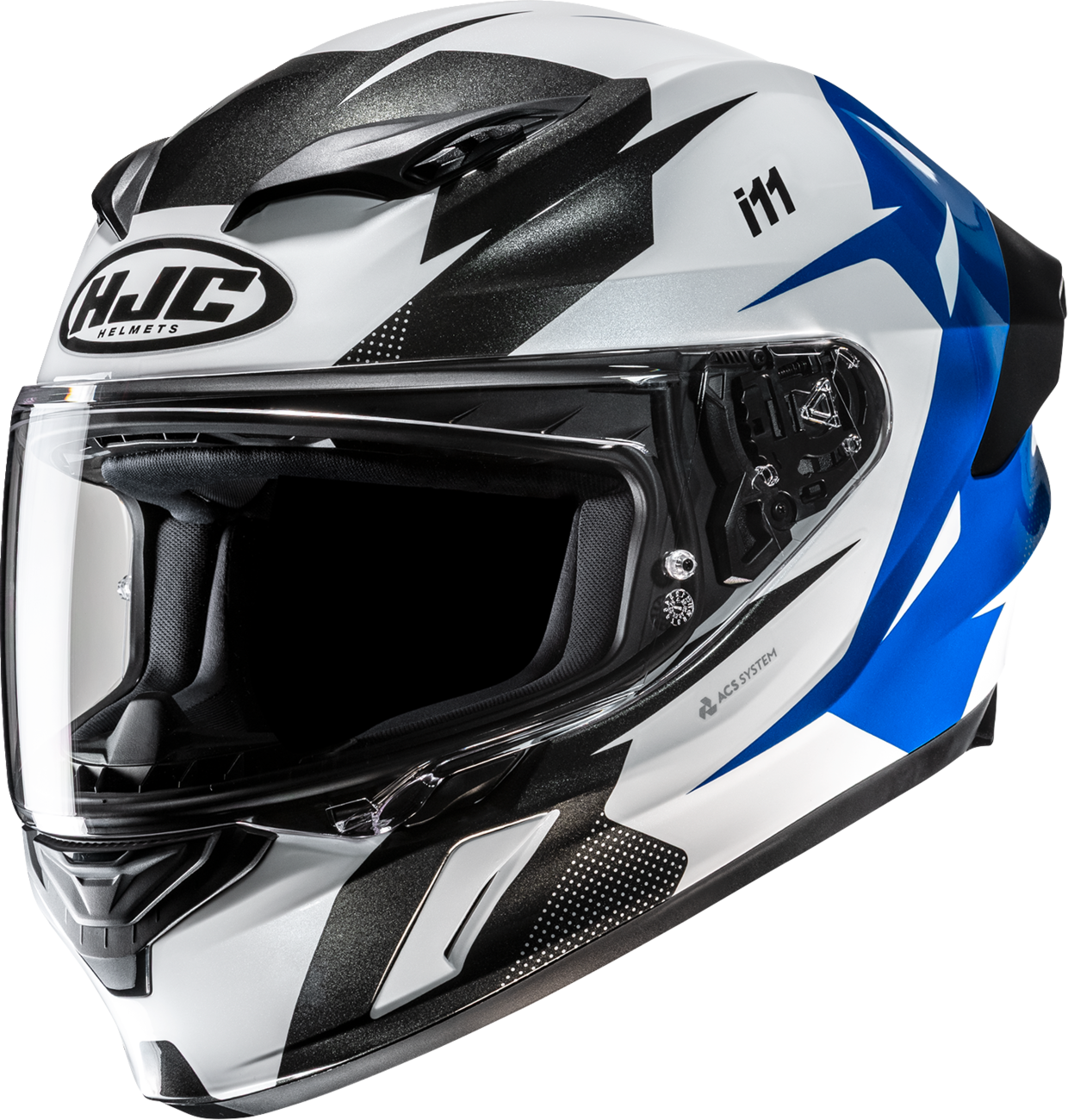 HJC I11 Plus Instant Helmet - Black / Blue / Gloss / MC2 / White / 4XL