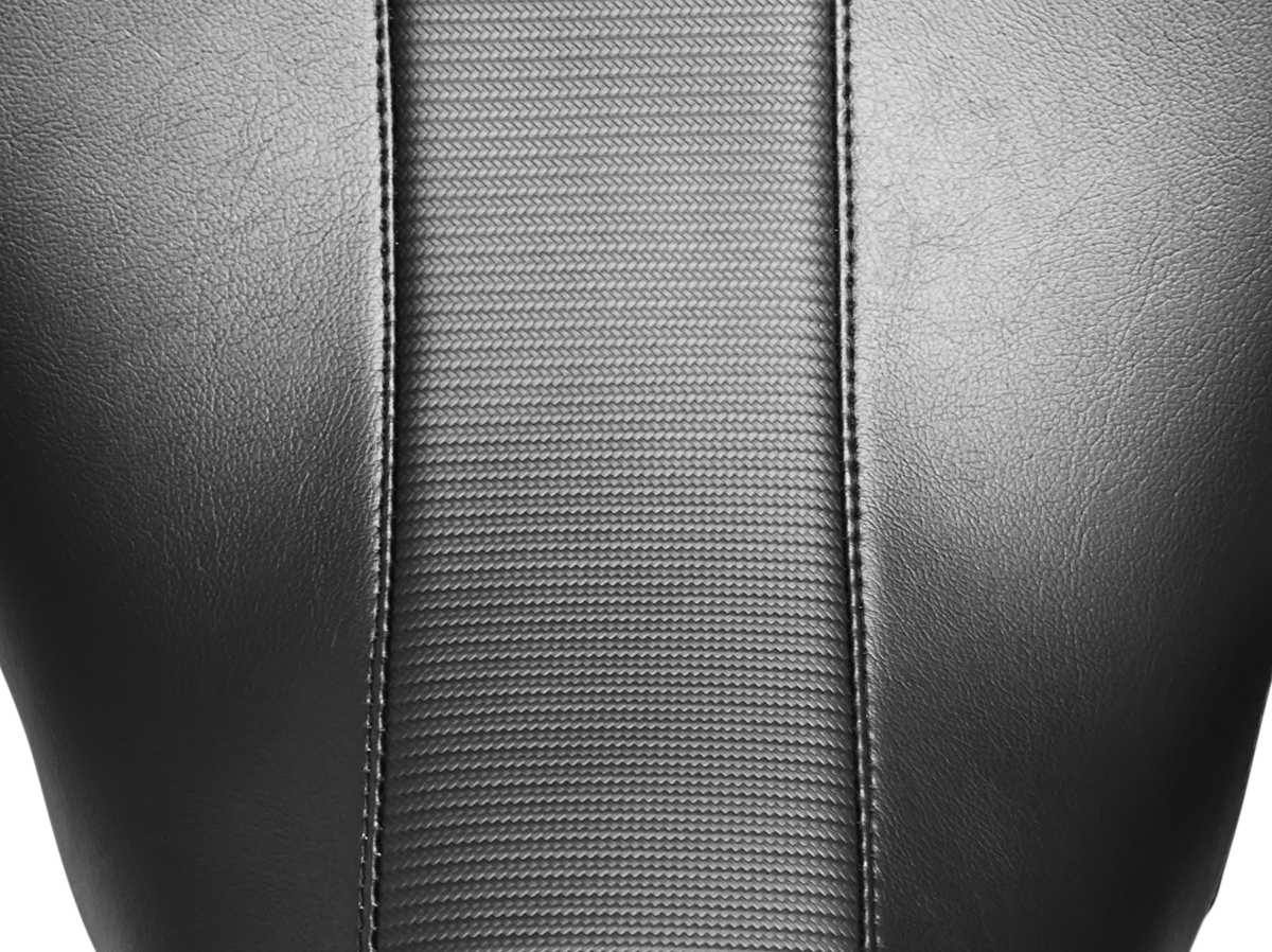 Le Pera Maverick Seat - Without Backrest - HR Black Carbon Fiber Inlay - Black - FL '08-'23