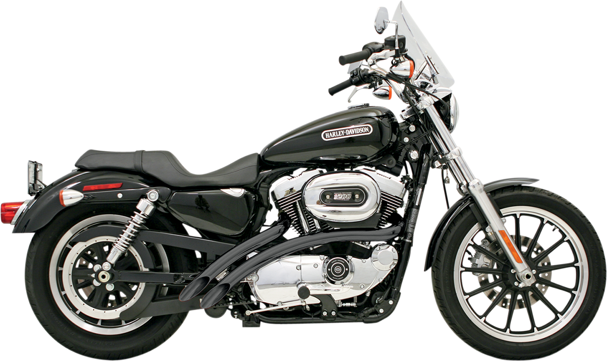 Bassani Xhaust Radial Sweepers Exhaust System - Black - '86-'03 XL