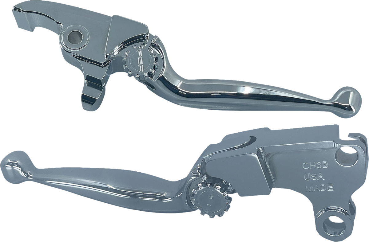 PSR Journey Adjustable Lever Set For Harley Models - Chrome