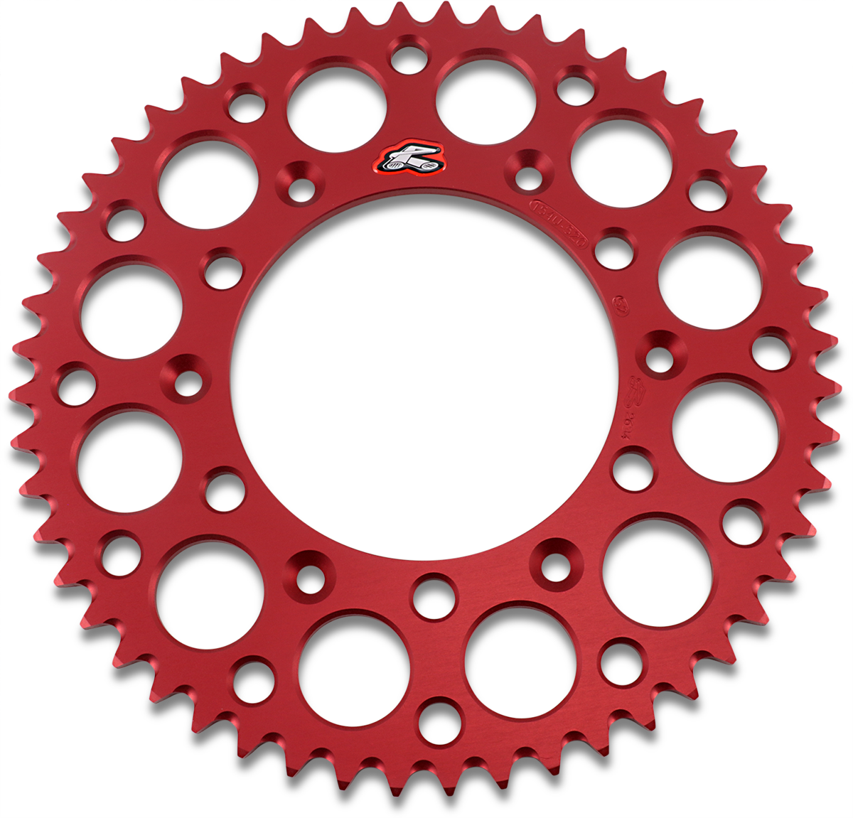 Renthal Rear Sprocket - Aluminum - 52 Tooth - Red - Honda