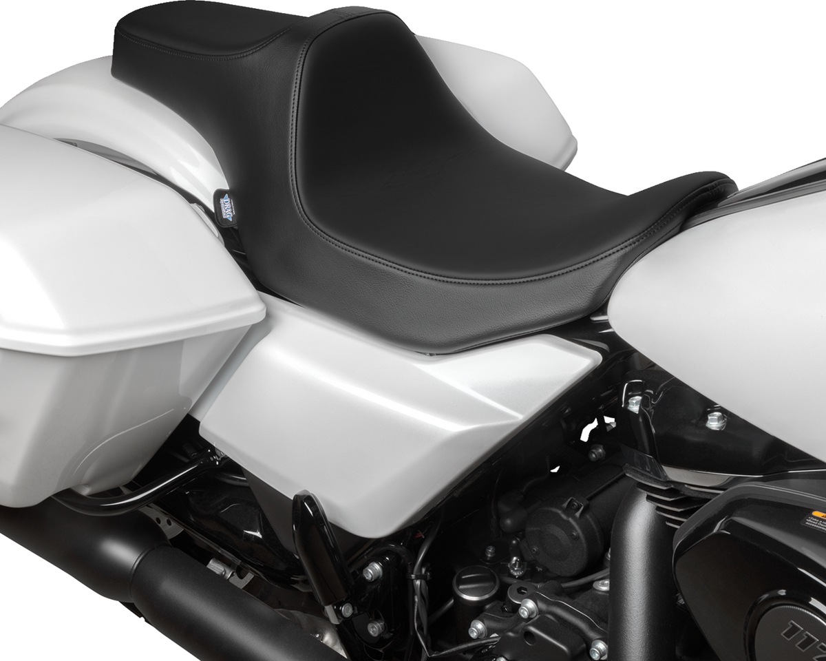 Drag Specialties Seats Predator III Seat - Smooth - Black Solar Leather - FLT/FLH '23-'24