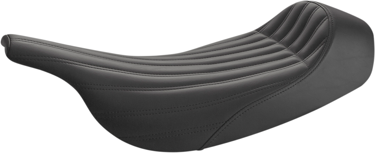 Saddlemen Knuckle Solo Seat - Ribbed - Black - FLH/FLT '97-'07