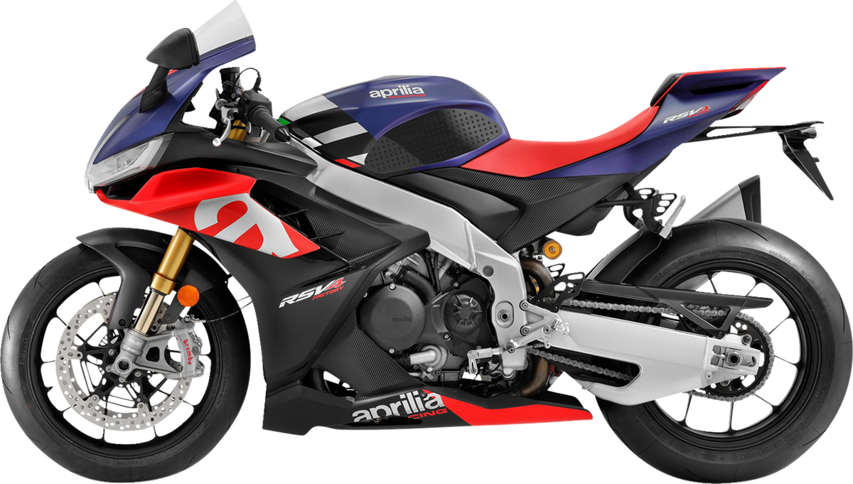 StompGrip Tank Grips - Volcano - Black - Aprilia - RSV4/Tuono '21-'25
