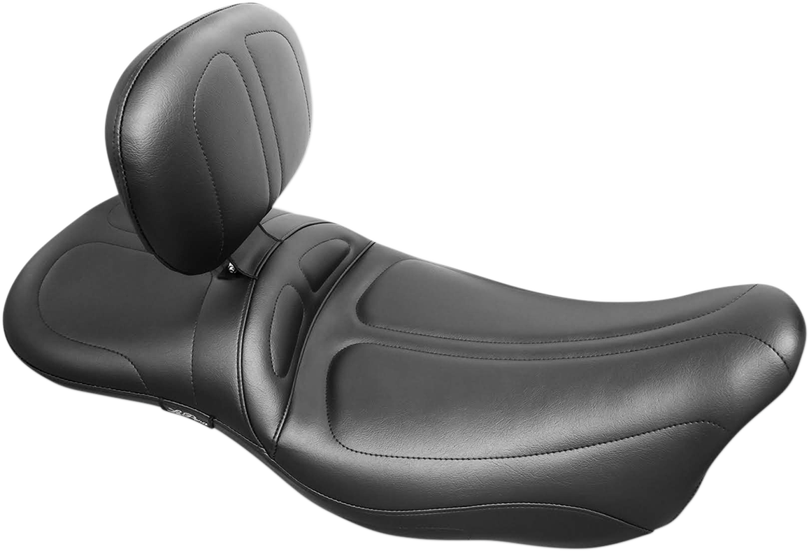 Le Pera Maverick Daddy Long Legs Seat - With Backrest - Black - Stitched - FL '08-'23