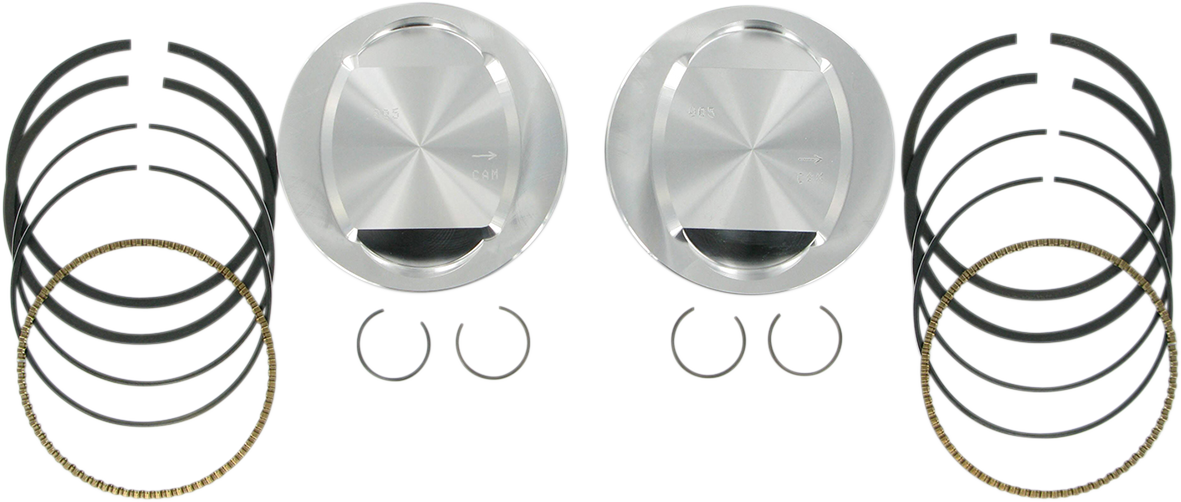 S&amp;S Cycle Piston Kit - For 95" Big Bore Kit - 3.875" - +0.005"