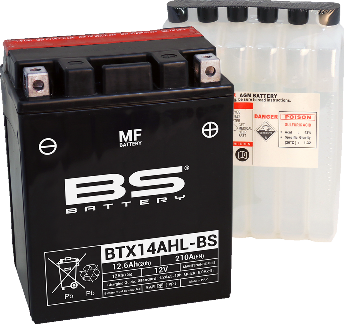 BS Battery Battery - BTX14AHL-BS (YTX)