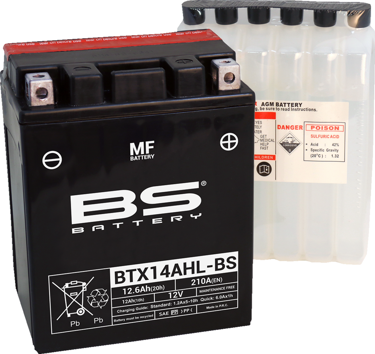 BS Battery Battery - BTX14AHL-BS (YTX)