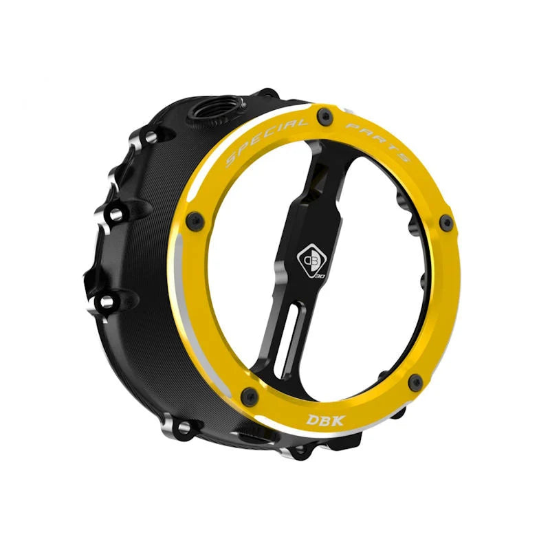 Ducabike DBK Clear Clutch Cover For BMW S1000RR M1000RR - Black-Gold