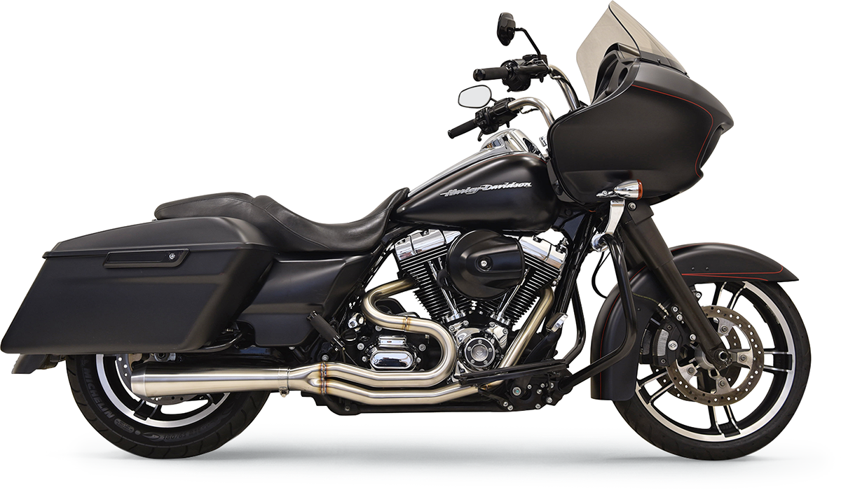Bassani Xhaust 2:1 Exhaust - Stainless Steel - Megaphone