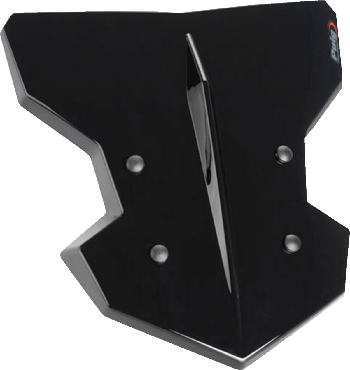 PUIG HI-Tech Parts Flanker Windshield - 12-3/4" - Black - Kawasaki