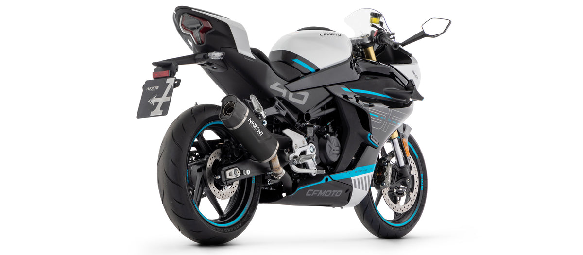 Arrow 71959AKN Indy Race Evo Aluminium Dark Slip On With Carbon End Cap