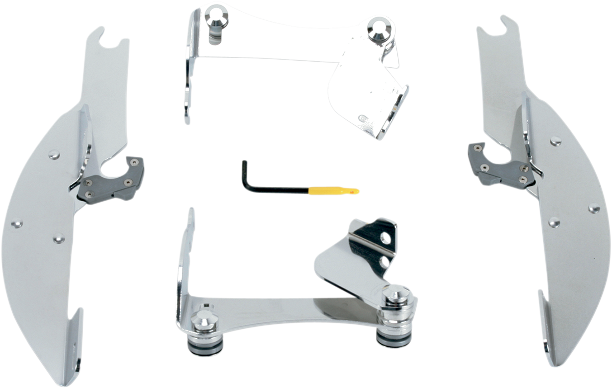Memphis Shades Batwing Trigger Lock Mounting Kit - VTX 1300 - Polished