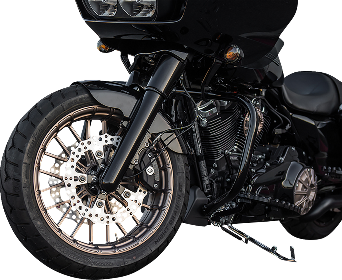 Arlen NESS Fat Tire Fork Boot Cover - Black Anodized - Smooth