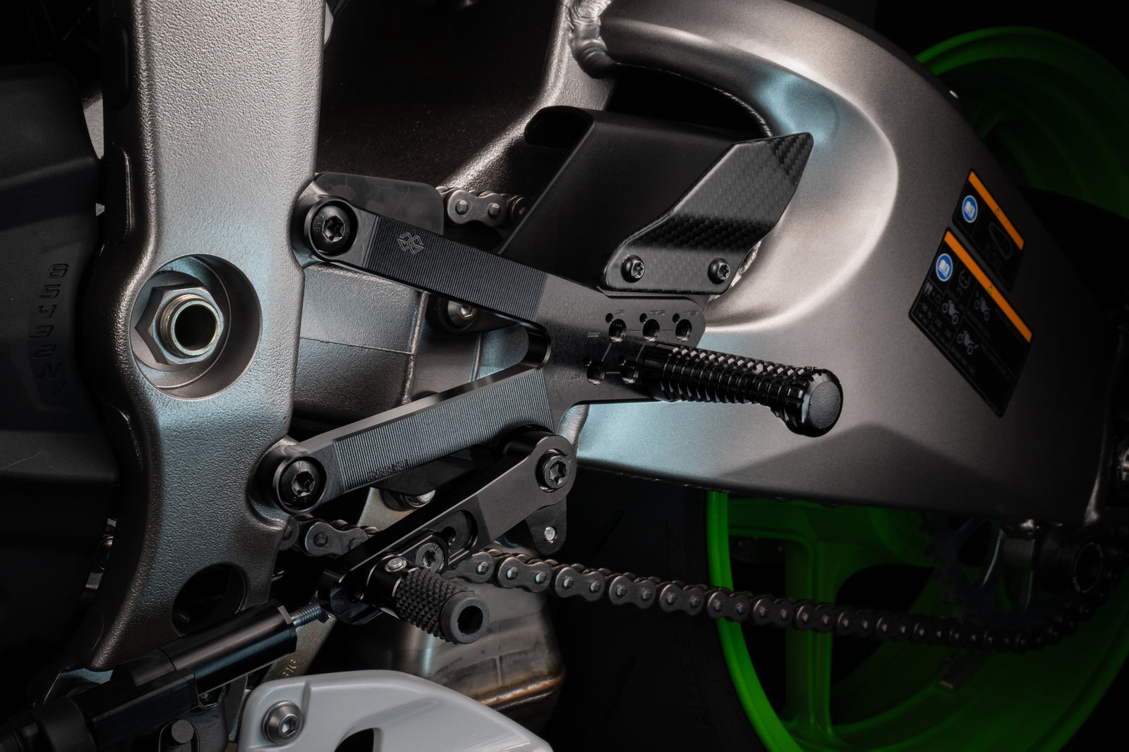 Gilles Tooling Footrest System FXR Black