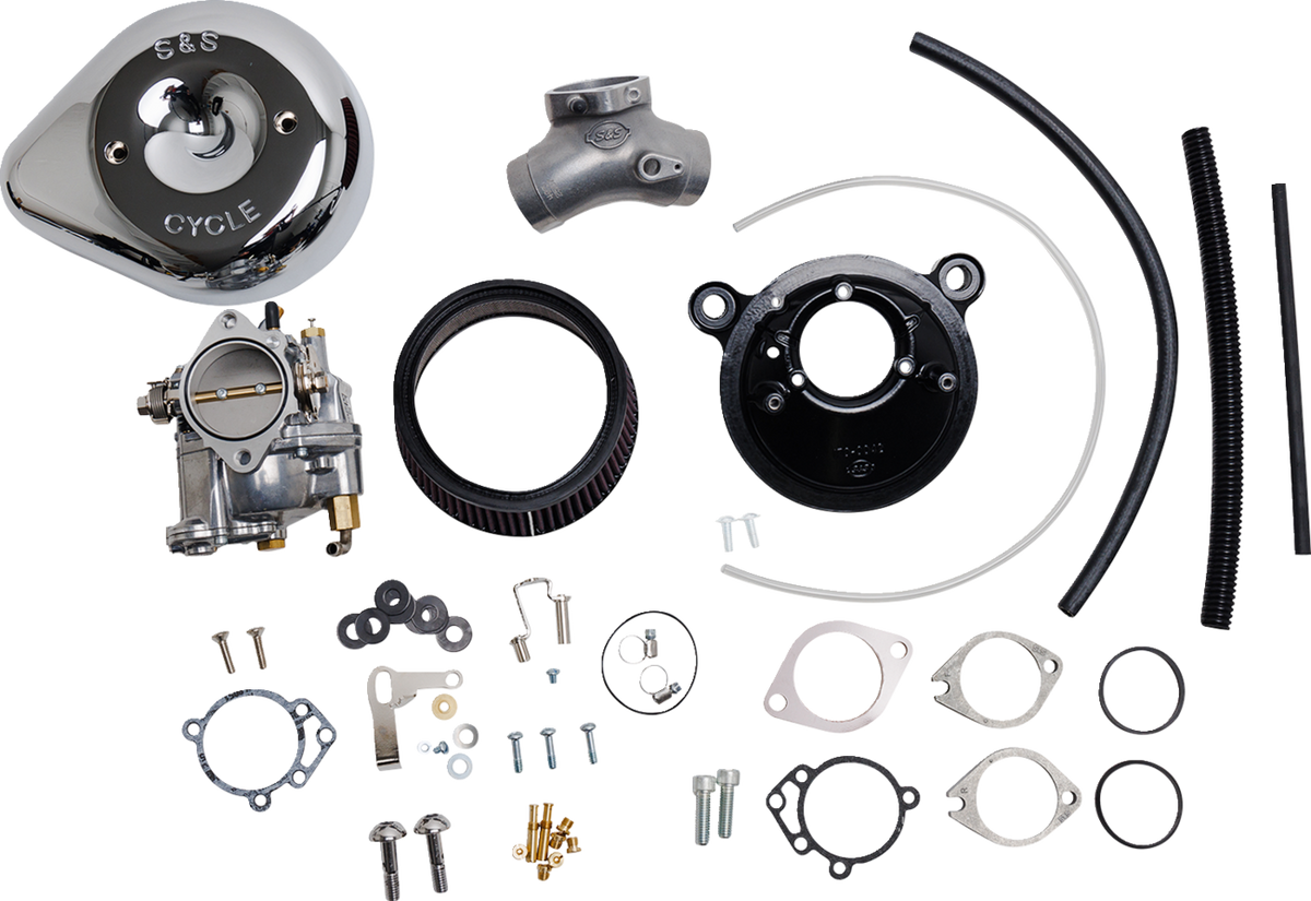 S&amp;S Cycle Super E Carburetor With Stealth Air Cleaner Kit - Chrome - Twin Cam
