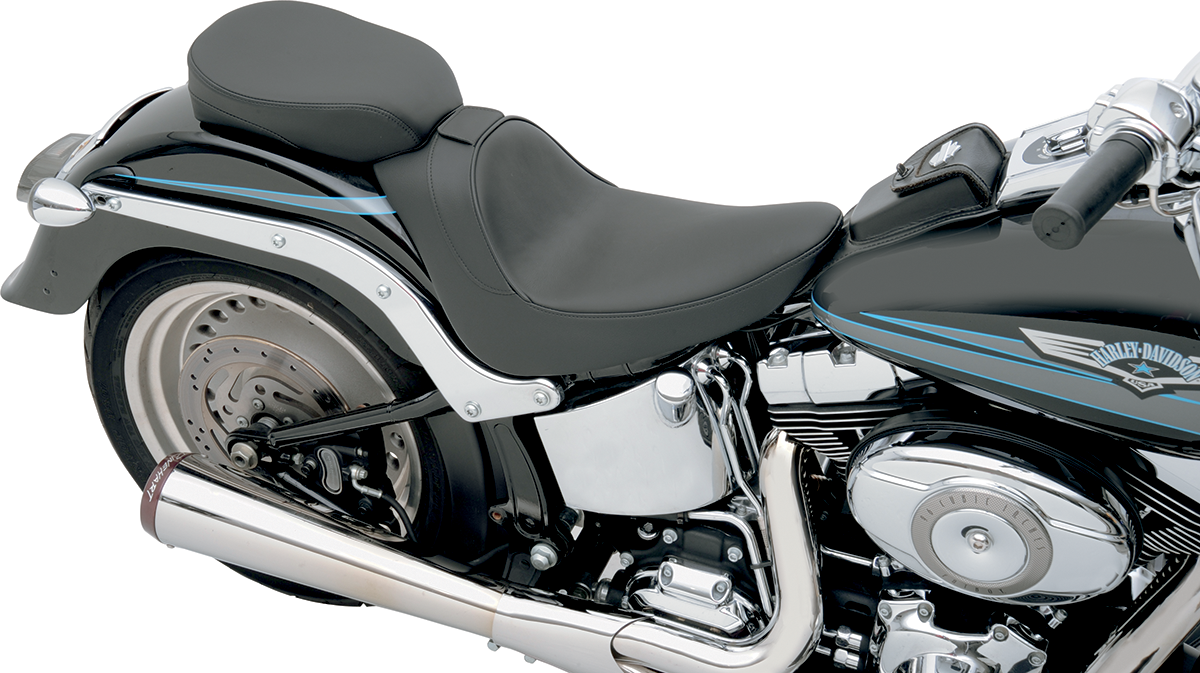 Drag Specialties Seats Solo Seat - Smooth - Driver Backrest - FL/FX '06-'17