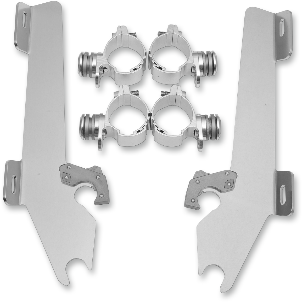 Memphis Shades Batwing Trigger Lock Mounting Kit - Vegas - Polished