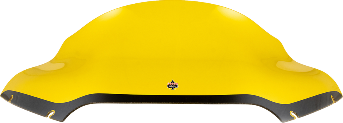 Klock Werks Kolor Flare® Windshield - 9" - Yellow - '15-'25 FLTR