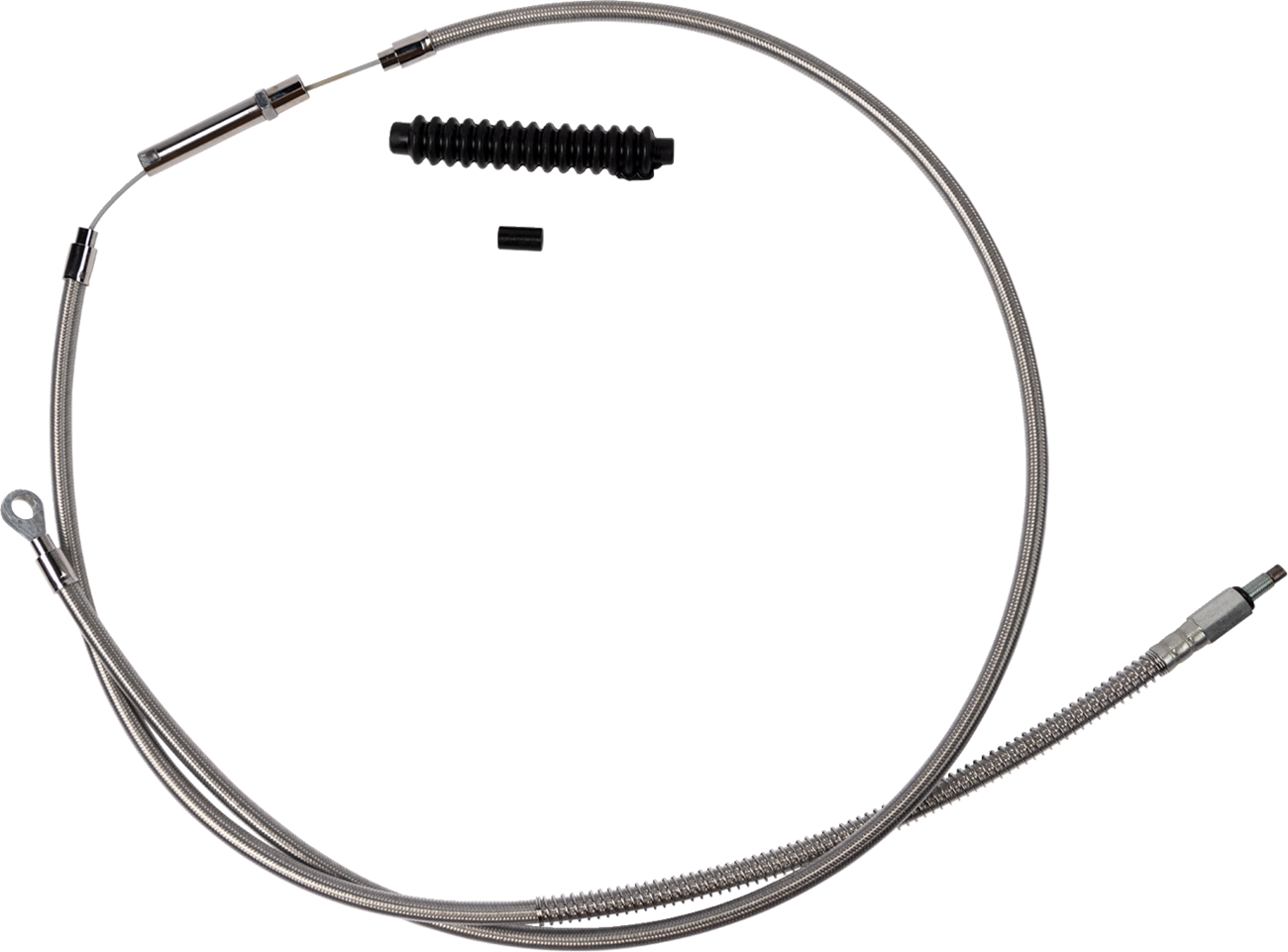 Barnett High-Efficiency Stainless Steel Clutch Cable For Harley-Davidson - +8" - '18-'23 Softail