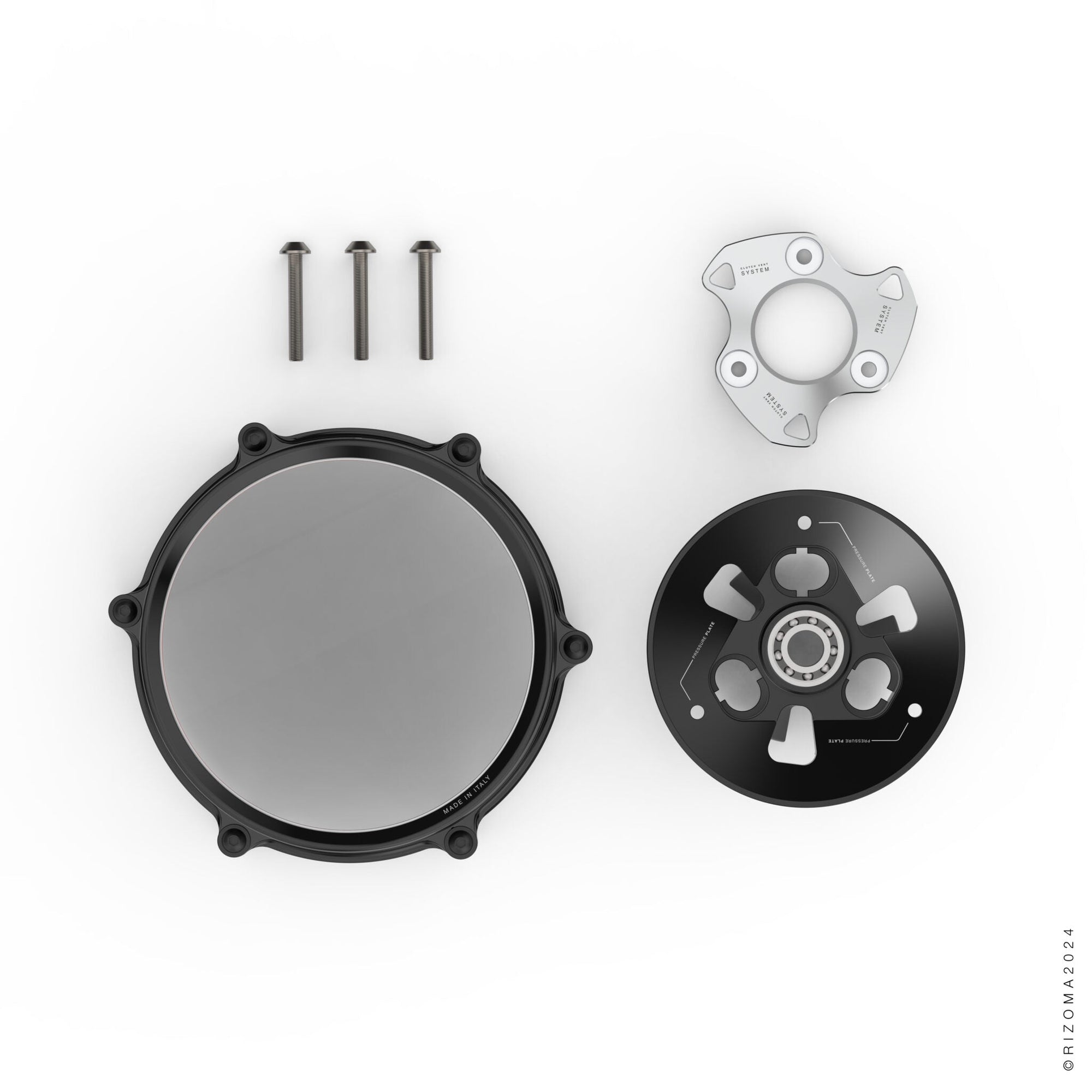Rizoma Clear Clutch Cover Kit for Ducati Panigale V2