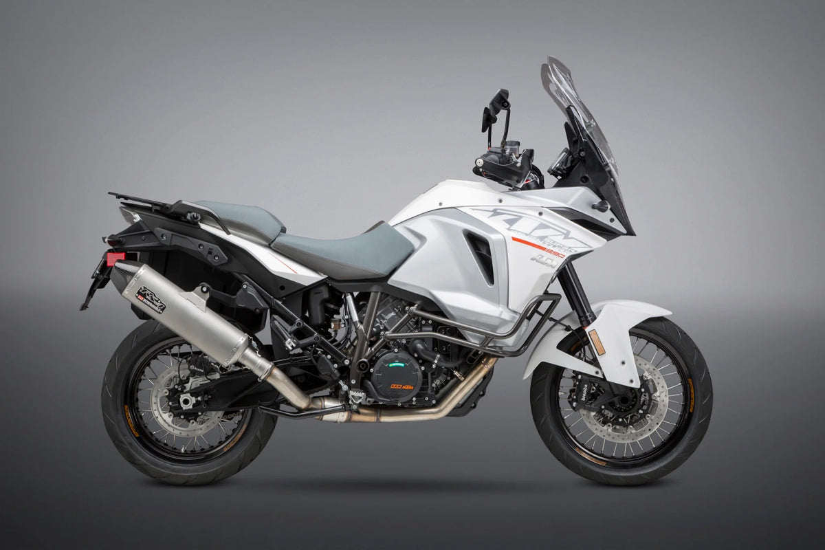 Yoshimura 1090/1190/1290 Adventure RS-4 Stainless Slip-On Exhaust, W/ Stainless Muffler