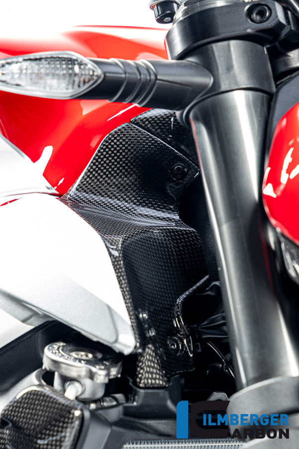 Ilmberger Carbon Air Tube Covers Right Ducati Streetfighter V2 - Gloss