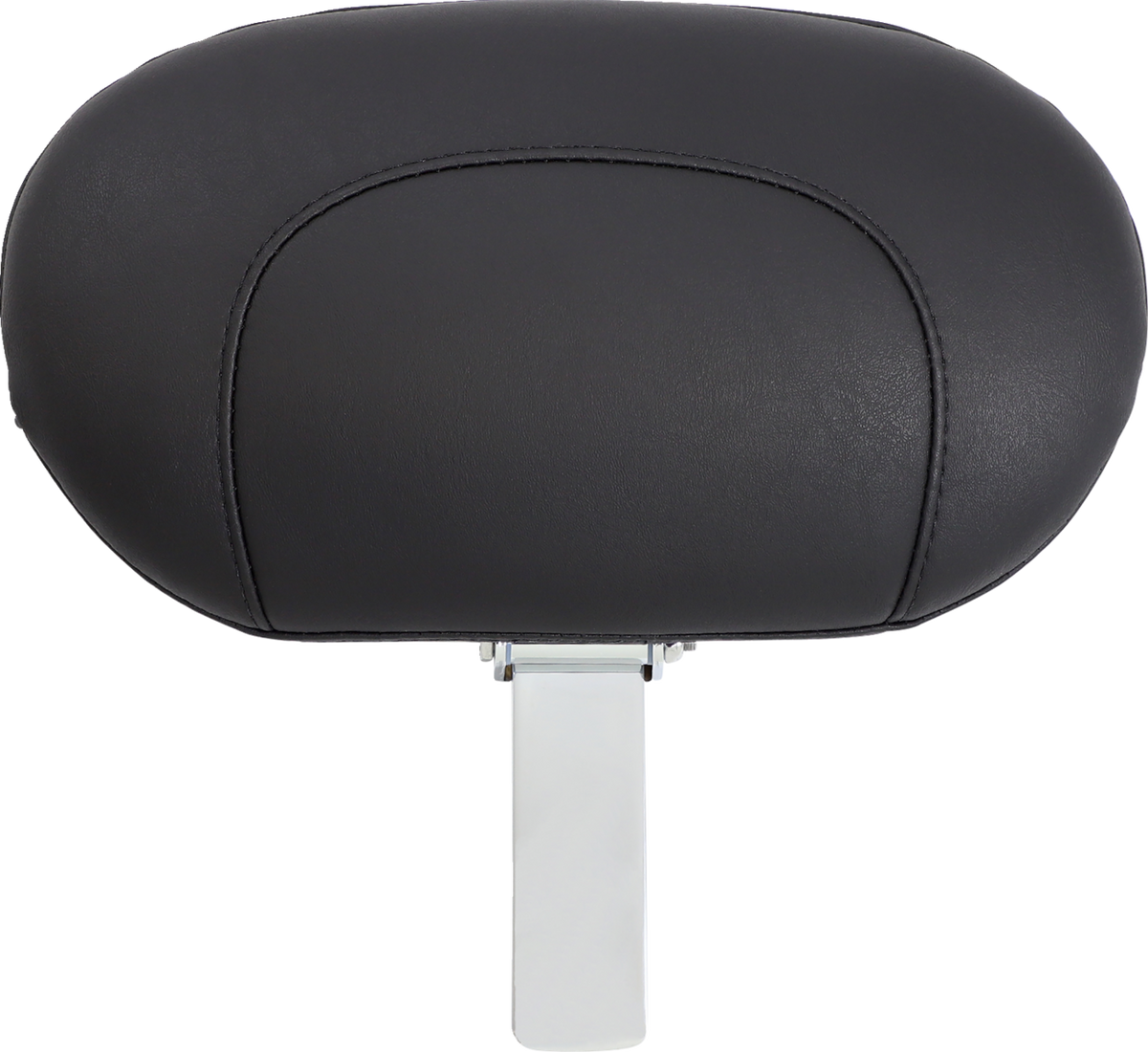 Mustang Wide Solo Seat - With Backrest - Black - Studded W/ Concho - Softail '06-'17