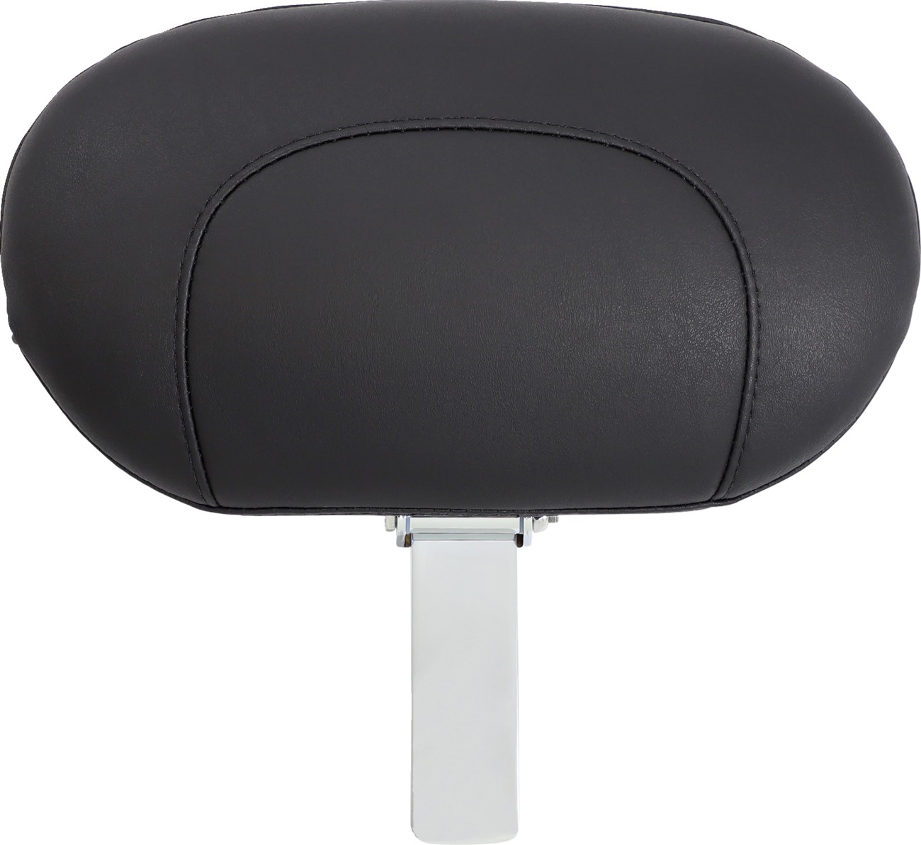 Mustang Wide Solo Seat - With Backrest - Black - Studded W/ Concho - Softail '06-'17