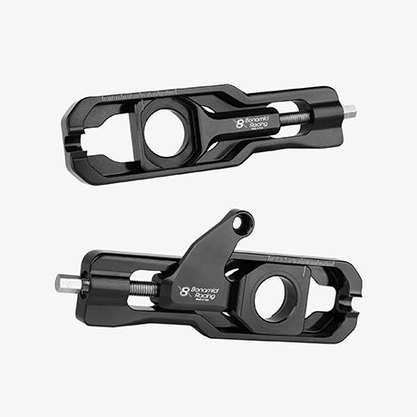 Bonamici Racing Chain Adjuster With Caliper Support - Kawasaki ZX-6R - BLACK