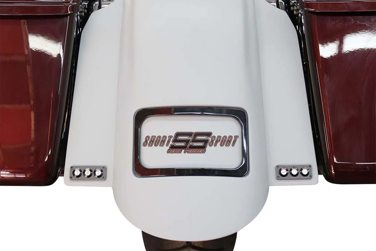 Paul Yaffe Bagger Nation Tri-Pod Taillight With Lightning Bolts